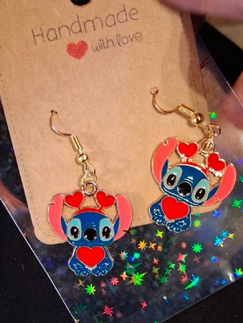 $8 Each Or Bundle 5/$20 Handmade Stitch Inspired & Hearts Dangle Earrings